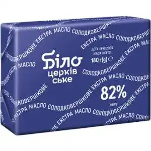  Масло Белоцерковское сладкосливочное 82% 180 г
