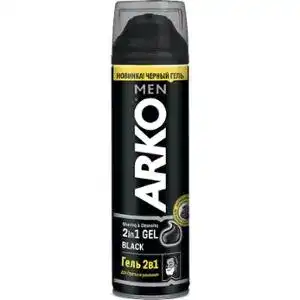 Гель для гоління Arko Black 2 в 1 200 мл