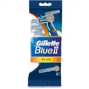 Одноразові станки для гоління чоловічі Gillette Blue 2 Plus 5 шт