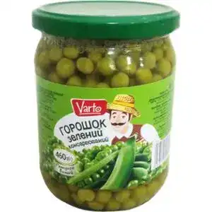 Горошек Varto зеленый консервированный 460 г