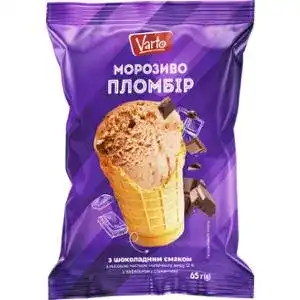 Мороженое Varto шоколадное 12% 65 г