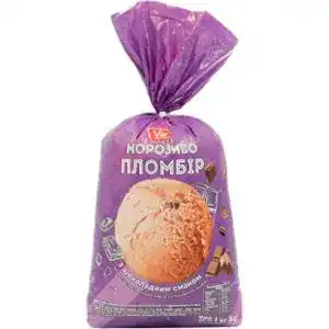 Морозиво Varto пломбір з шоколадним смаком 12% 1 кг