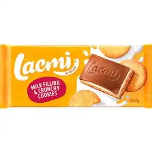 Шоколад Roshen Lacmi молочний з печивом та молочною начинкою 100 г