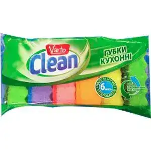 Губки Varto Clean кухонні хвиля 6 шт
