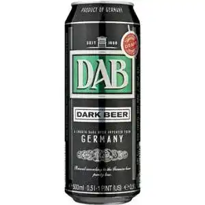 Пиво DAB темне фільтроване 4.9% 0.5 л