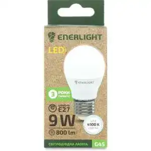 Лампа светодиодная Enerlight G45 9Вт 4100K E27