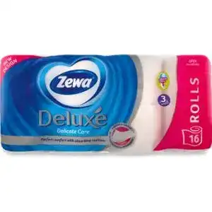 Туалетний папір Zewa Deluxe Delicate Care тришаровий 16 шт