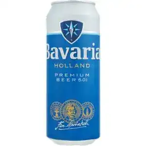 Пиво Bavaria світле фільтроване 5% 0.5 л