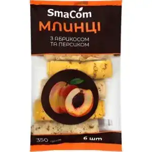 Млинці SmaCom з абрикосом та персиком 350 г