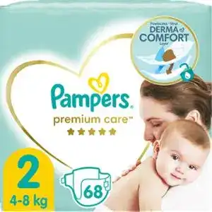 Підгузки дитячі Pampers 2 Premium Care 4-8 кг 68 шт