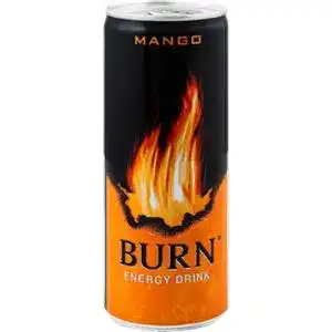 Напій Burn Манго енергетичний безалкогольний сильногазований 0.25 л