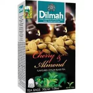 Чай Dilmah Cherry&Almond чорний цейлонський ароматизований 20 пакетів по 1,5 г