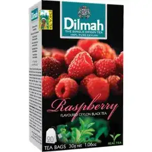 Чай Dilmah Raspberry чорний цейлонський ароматизований 20 пакетів по 1,5 г