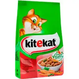 Корм для котів Kitekat сухий з яловичиною 300 г