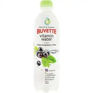 Напій Buvette Vitamin Water Чорна смородина-М'ята негазована 0.5 л