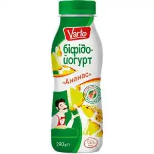 Біфідойогурт Varto ананас 1.5% 350 г