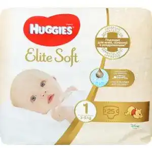 Підгузки Huggies Elite Soft розмір 1 (3-5 кг) 25 шт.