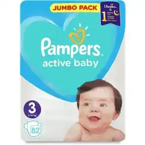 Підгузники для дітей Pampers Active Baby 3 6-10 кг 82 шт