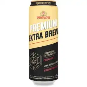 Пиво Оболонь Premium Extra Brew светлое фильтрованное с / б 4.6% 0.5 л