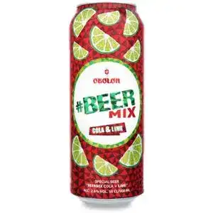 Пиво Оболонь Beermix Cola + Lime 2.5% 0.5 л