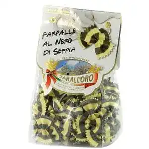 Макаронні вироби Tarall'oro Farfalle Al Nero Di Seppia (squid-ink), 500 г