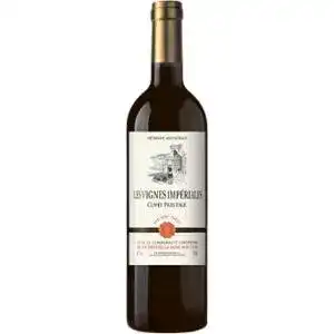Вино Les Vignes Imperiales красное полусаладкое 0.75 л