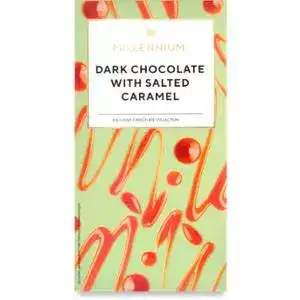 Шоколад Millennium чорний з солоною карамеллю 100 г
