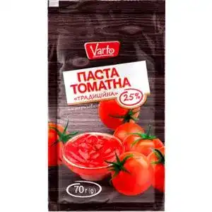 Паста томатна Varto Традиційна 25% 70 г