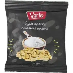 Орехи Varto Ядра арахиса соленые 90 г