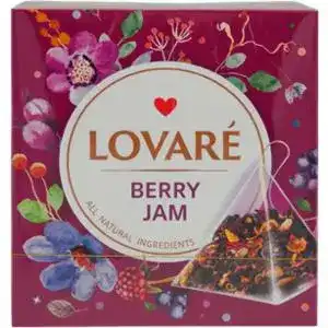 Чай Lovare Berry jam в пірамідках 15х2 г