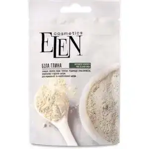Глина біла Elen cosmetics з екстрактом зеленого чаю і алое-вера 50 г