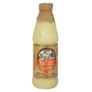 Йогурт Домашній кошик питьевой з персиком 2.5% 850 мл