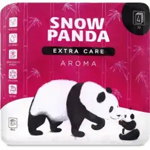 Папір туалетний Сніжна панда Extra care Aroma 4 шари 8 шт