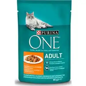 Корм для котов Purina One Adult влажный с курицей и зеленой фасолью 85 г