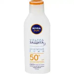Лосьйон сонцезахисний Nivea Sun Ультра захист SPF 50+ для чутливої шкіри 200 мл
