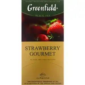 Чай Greenfield Strawberry Gourmet чорний 25х2 г
