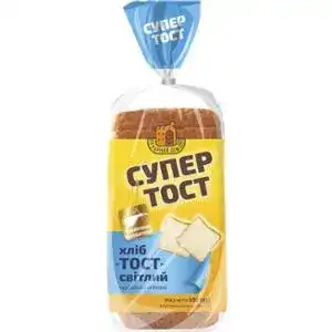 Хліб Київхліб Супер тост світлий нарізаний 350 г