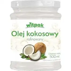 Масло кокосовое Witpak рафинированное стеклянная банка 500 мл