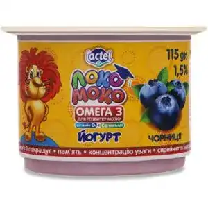 Йогурт Локо Моко чорниця 1.5% 115 г