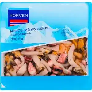 Коктейль морской Norven вареный охлажденный 300 г