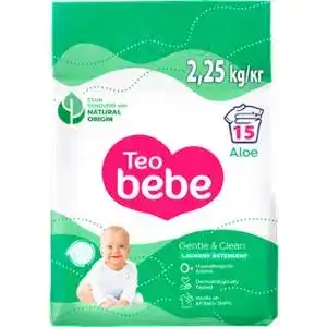 Пральний порошок Teo bebe New Cotton Soft Sensitive Green 2400 г