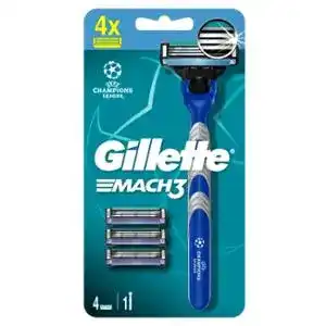 Станок для гоління чоловічий Gillette Mach3 з 5 змінними картриджами