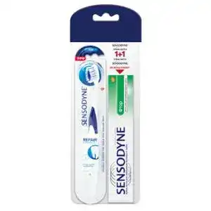 Набор Sensodyne зубная щетка Repair&Protect 1 шт + паста зубная фтор 50 мл