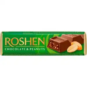 Батончик Roshen шоколадний з арахісовою начинкою 38 г