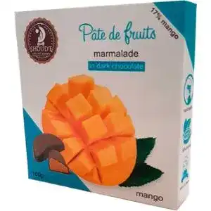 Мармелад Shoud'e Pate de fruits Манго в шоколаді 100г