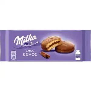 Пирожное Milka Choc & Choc бисквитное в молочном шоколаде 150 г