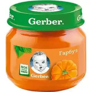 Пюре Gerber для дітей від 6 місяців овочеве гарбуз 80 г 