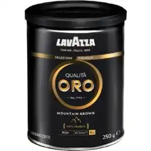 Кава Lavazza Qualita Oro Mountain Grown натуральна смажена мелена залізна банка 250 г