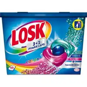 Средство для стирки Losk Color 3+1 в капсулах 18 х 13 г