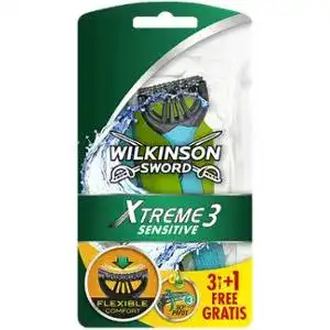 Бритва Wilkinson Sword Xtreme 3 Sensitive в упаковці 3+1 шт.